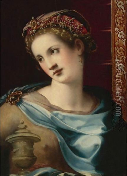 Saint Mary Magdalene Oil Painting - Michele di Ridolfo del Ghirlandaio (see Tosini)