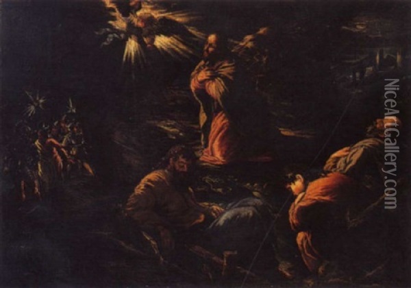 Trasfigurazione Oil Painting - Jacopo dal Ponte Bassano