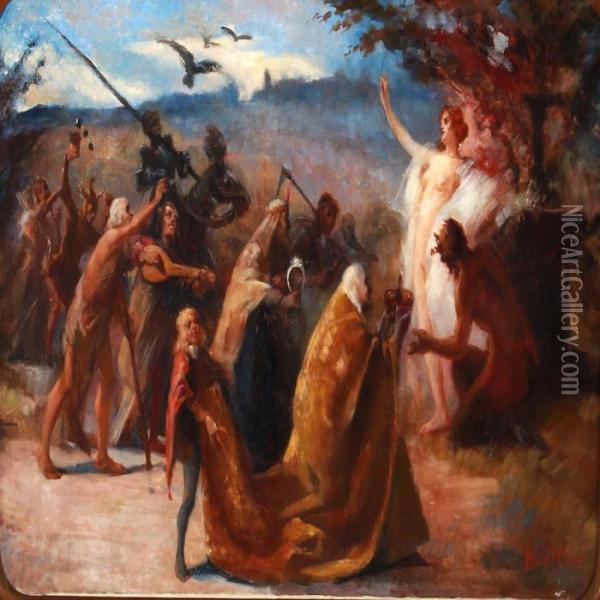 The Birth Of Venus Oil Painting - Hugo Loffler