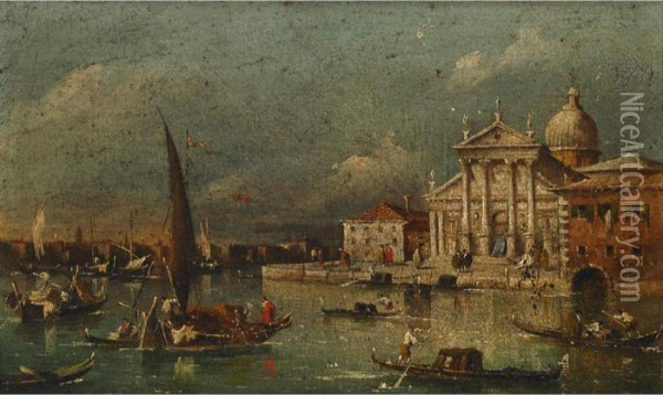 View Of San Giorgio Maggiore Oil Painting - Francesco Guardi