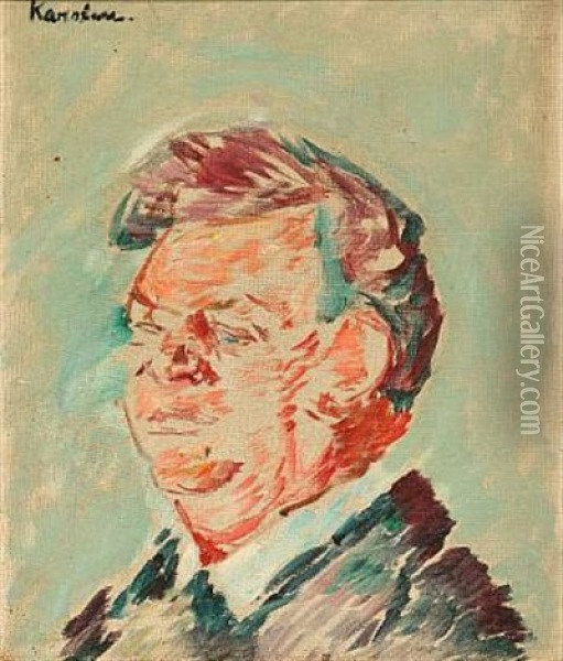 Portrait Of Peter Cornelius Oil Painting - Ludvig Peter Karsten