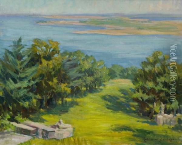 Ocean Shore Scene Oil Painting - Mary Rosamond Coolidge