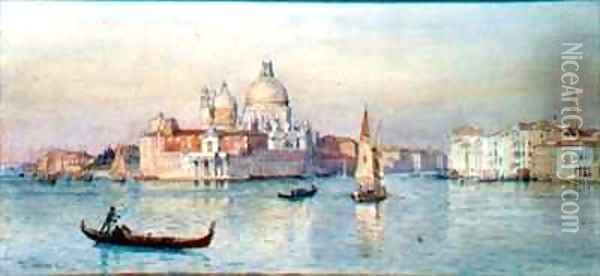 Santa Maria della Salute from the Lagoon Oil Painting - Tristram Ellis