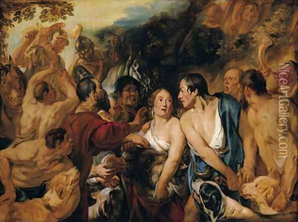 Meleager and Atalante 1618 Oil Painting - Jacob Jordaens