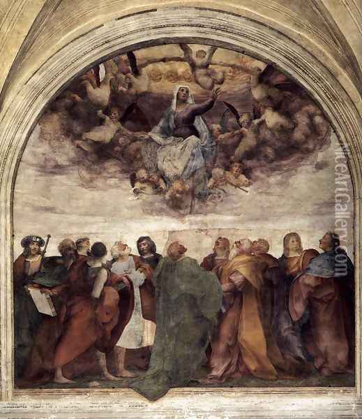 Assumption of the Virgin 1517 Oil Painting - Fiorentino Rosso