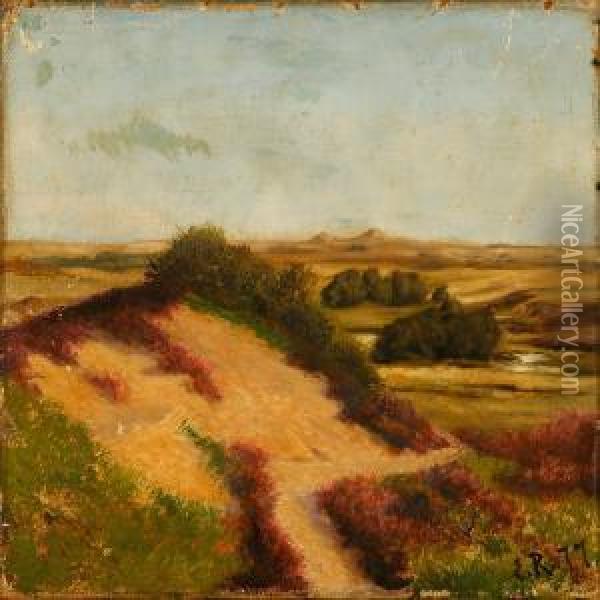 Overlooking A Moor Landscape Oil Painting - Emmery Rondahl