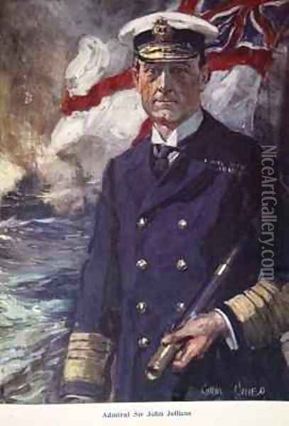 Admiral Sir John Jellicoe Oil Painting - Cyrus Cuneo