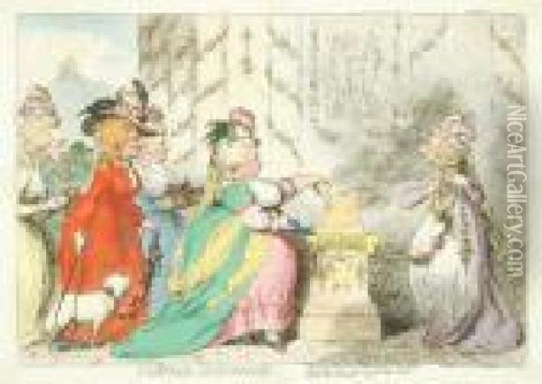 Labelle Assemblee Oil Painting - James Gillray