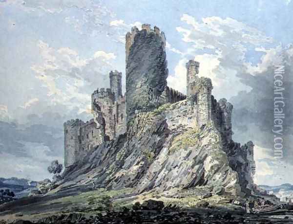 Conway Castle Oil Painting - Thomas Girtin