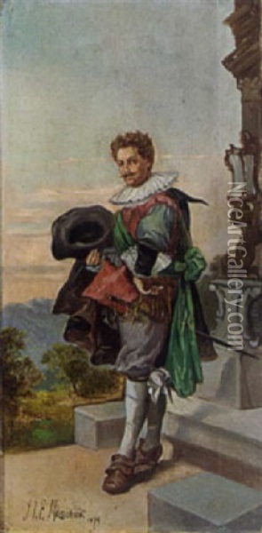 A Noble Man Oil Painting - Ernest Meissonier