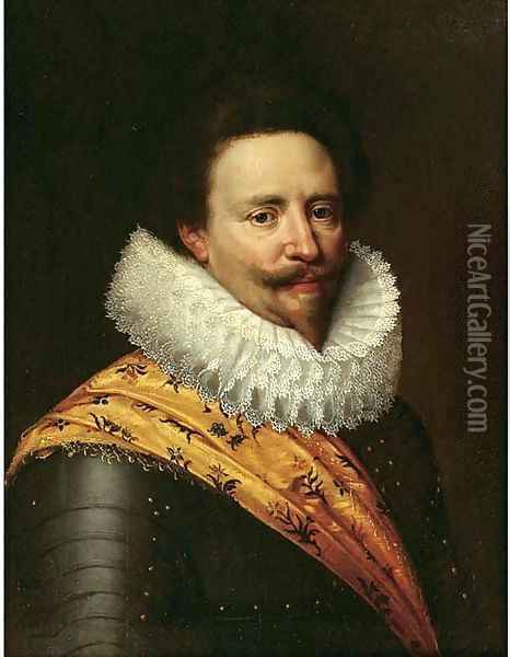 Portrait of Stadholder Frederik Hendrik, Prince of Orange (1584-1647) Oil Painting - Michiel Jansz. van Miereveld