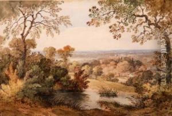 Prospect Of Busheyand Watford Oil Painting - James, Rev. Bourne