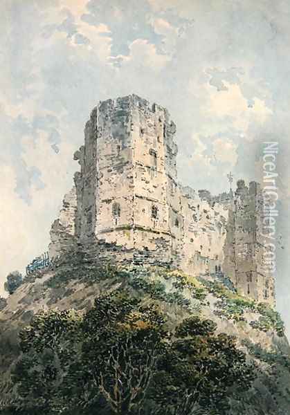 Lewes Castle Oil Painting - Thomas Girtin