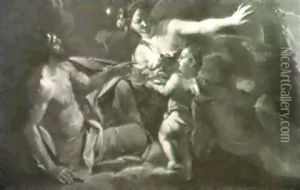 (2) Vulcan, Venus And Amor - Dionysus, Silenus And Midas Oil Painting - Antonio Bellucci