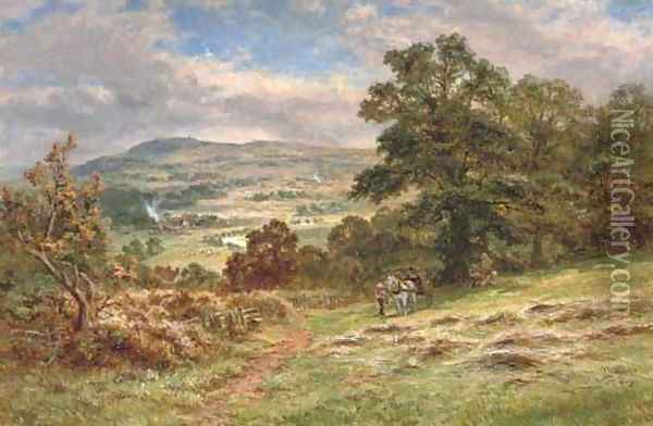 Across the valley Oil Painting - Robert Gallon