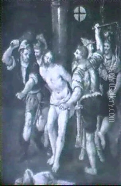 The Flagellation Of Christ Oil Painting - Hans Von Aachen