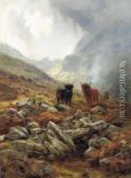 Scottish Mists Oil Painting - Louis Bosworth Hurt