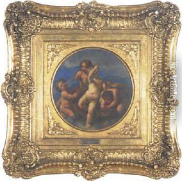 An Allegory Of Earth; And A Companion Painting Of An Allegory Ofair Oil Painting - Michele Da Parma (see Rocca)