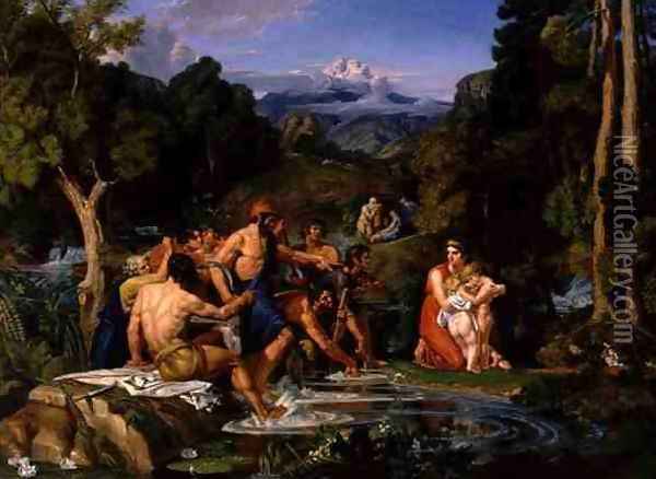 Latona and the Lycian Peasants Oil Painting - Joshua Cristall