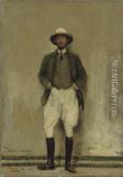 Portrait Of Walter B. Harris Oil Painting - John Lavery