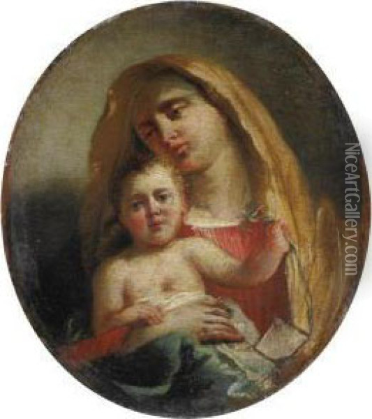 Madonna Col Bambino Oil Painting - Francesco Zugno