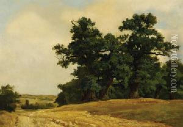 Pastoral Landscape Oil Painting - Eugene Gustav Ducker
