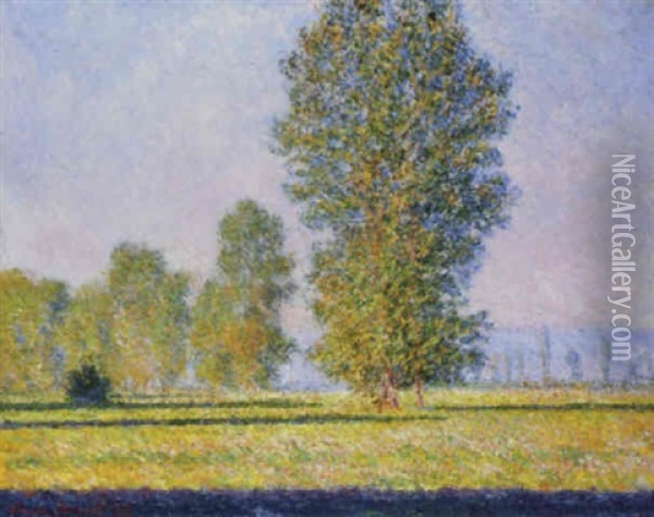 Prairie De Limetz Oil Painting - Claude Monet