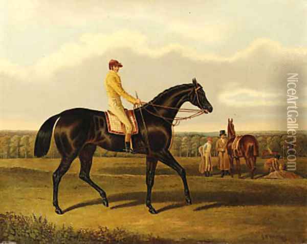 The Hon. Thomas Orde Powlett's Jack Spigot with William Scott Oil Painting - Benjamin Herring