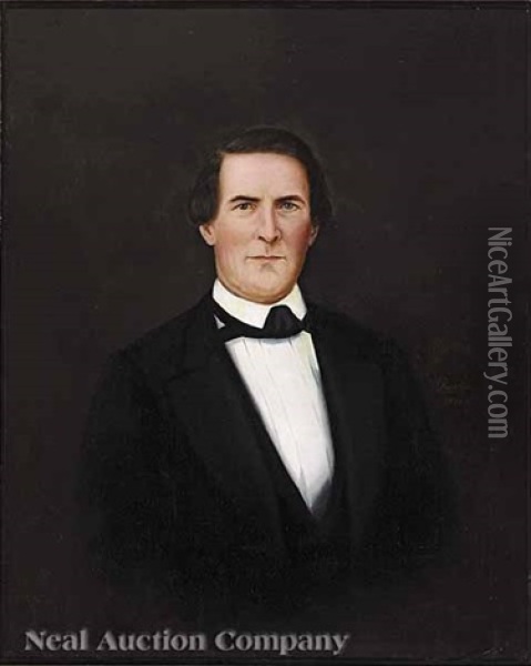 Portrait Of Benjamin Ferdinand Wilson Of Kentucky Oil Painting - Harold Rudolph