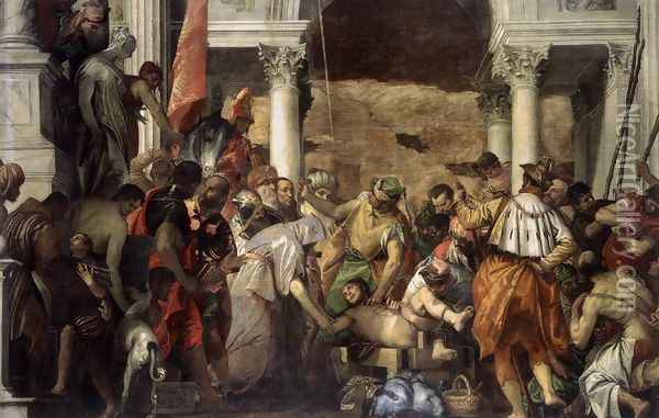 Martyrdom of St Sebastian 1565 Oil Painting - Paolo Veronese (Caliari)