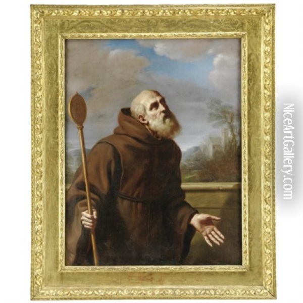 San Francesco Da Paola Oil Painting -  Guercino