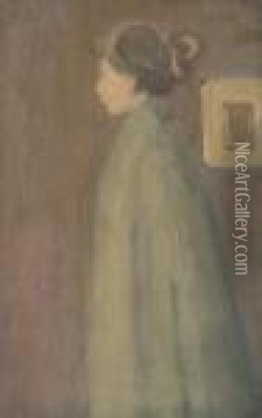 Figure (head Of A Young Girl) Oil Painting - James Wilson Morrice