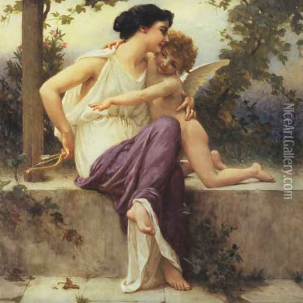 Cupid Disarmed Oil Painting - Guillaume Seignac