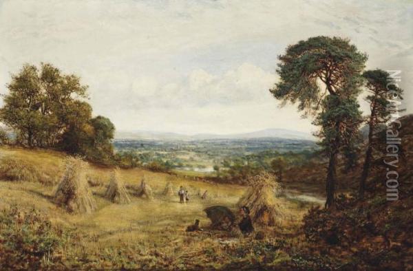 The Cornfield Oil Painting - George William Mote