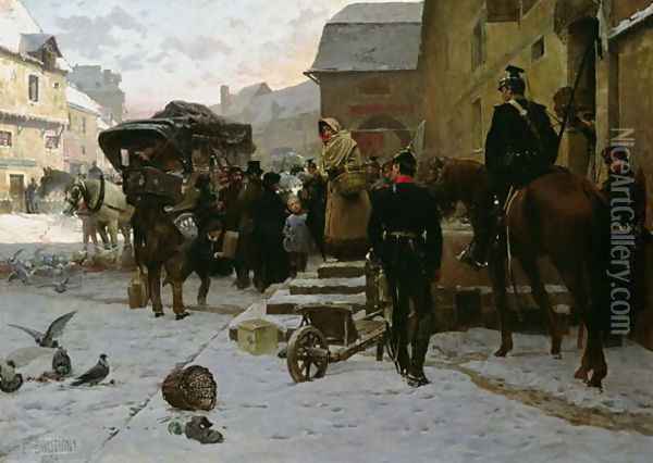 Boule de Suif, 1884 Oil Painting - Paul Emile Boutigny
