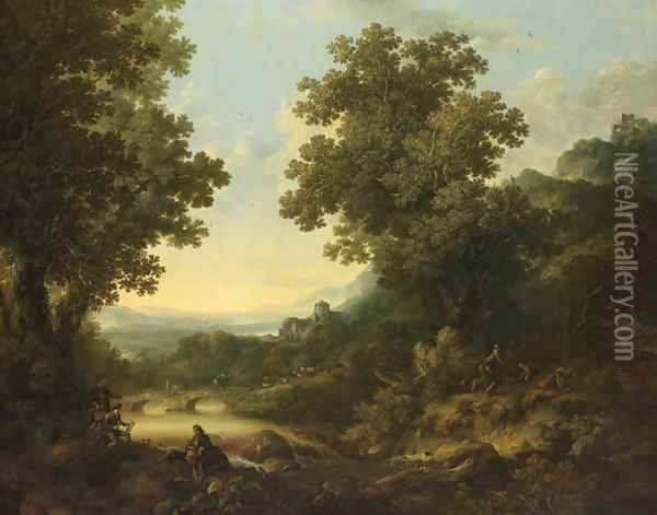 Pastoral Landscape Oil Painting - George, of Chichester Smith