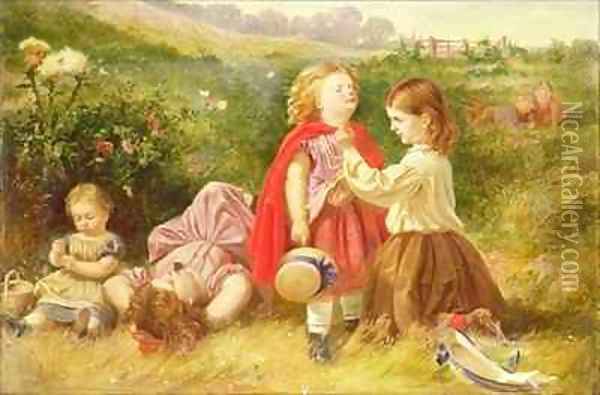 Do You Like Butter Oil Painting - Myles Birket Foster