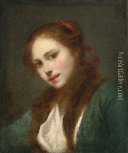 La Polonaise (a Polish Beauty) Oil Painting - Jean Baptiste Greuze