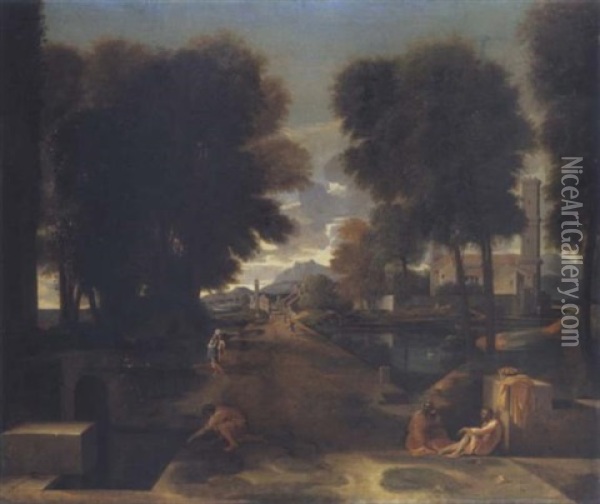 La Voie Romaine Oil Painting - Nicolas Poussin