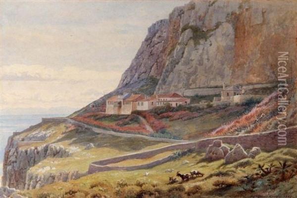 A View Of Gibraltar Oil Painting - Robert George Talbot Kelly