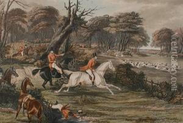 The Young English Fox Hunter Oil Painting - Charles Hunt