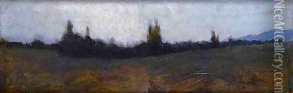 View of Bernwiller in the Woods Oil Painting - Jean-Jacques Henner