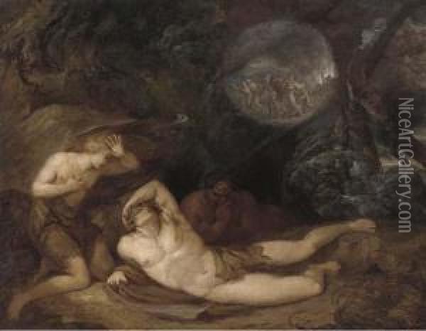 The Destruction Of Sodom And Gomorrah Oil Painting - John Hamilton Mortimer