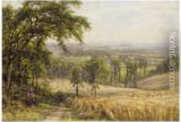 Harvest Time Oil Painting - Edmund George Warren