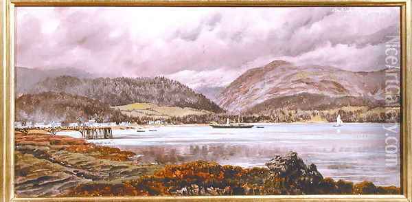 Brodick Pier, 20th August 1886 Oil Painting - John Edward Brett