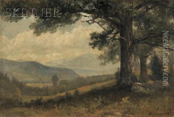 View To The Valley Oil Painting - Benjamin Champney