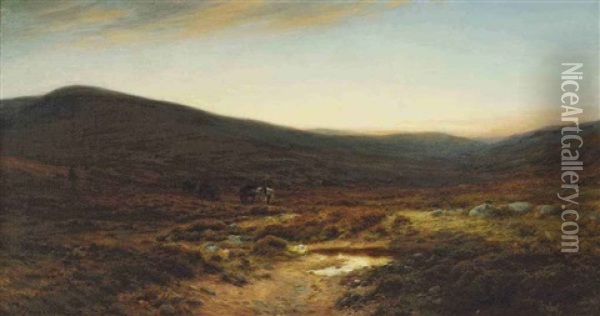 Across The Moore, Birse Oil Painting - Joseph Farquharson