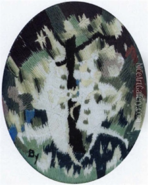 Paar Unter Einem Baum Oil Painting - Alice Bailly