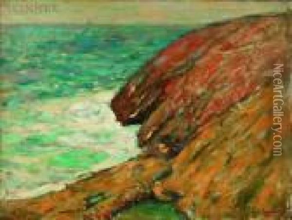 Coastal Scene Oil Painting - Robert Henry Logan