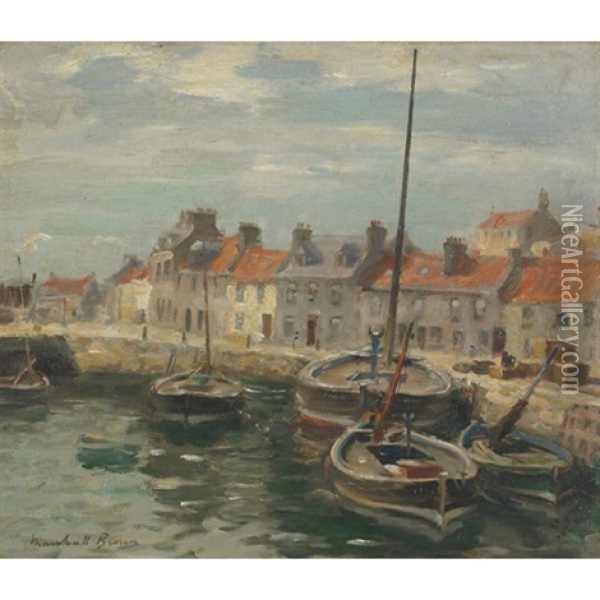 Eyemouth Harbor Oil Painting - William Marshall Brown